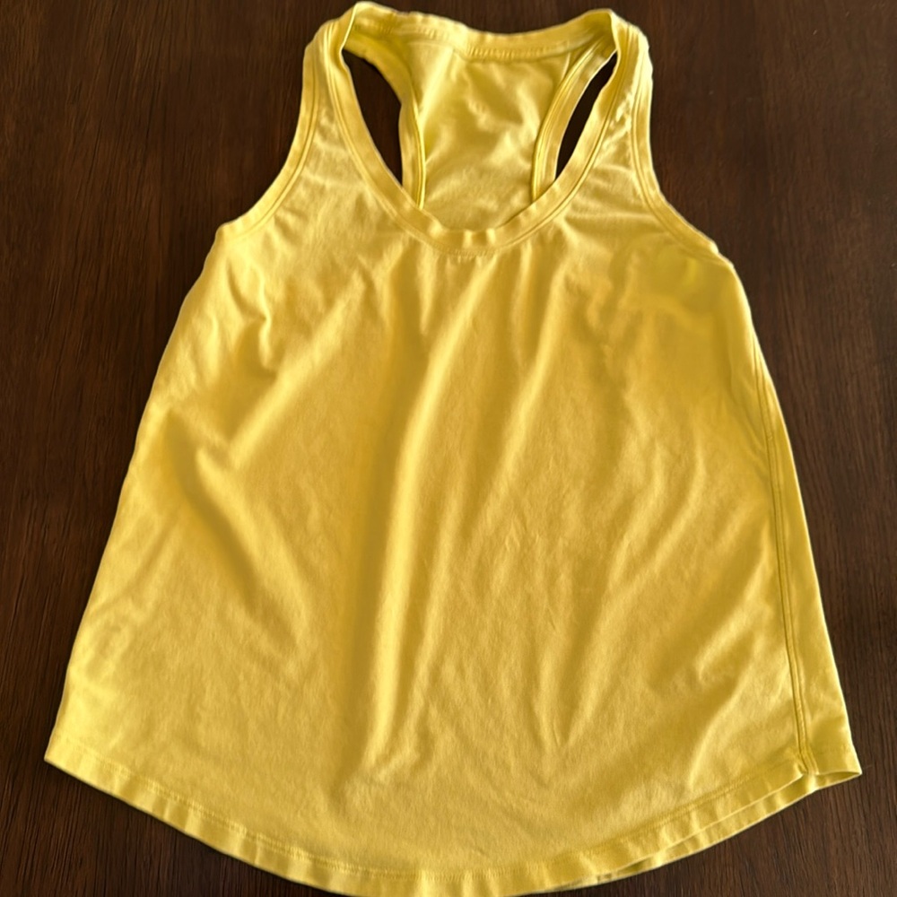Yellow lululemon tank size 8